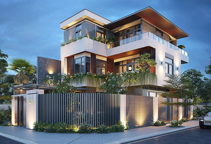 Biệt thự 2 mặt tiền 2