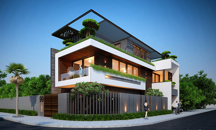 Biệt thự 2 mặt tiền 5