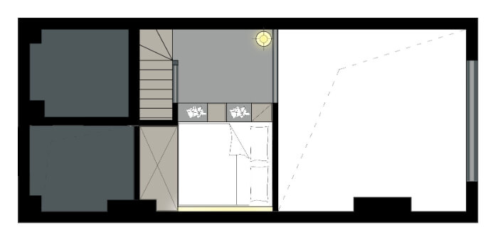 Thiết kế nhà diện tích 4x10 có gác lửng 1