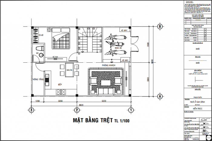 Mẫu 1 – Nhà phố 2 tầng 6.8×9.6m 1