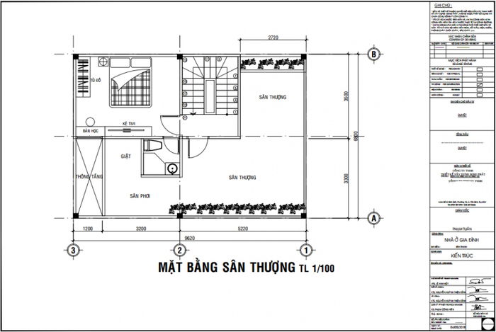 Mẫu 1 – Nhà phố 2 tầng 6.8×9.6m 3