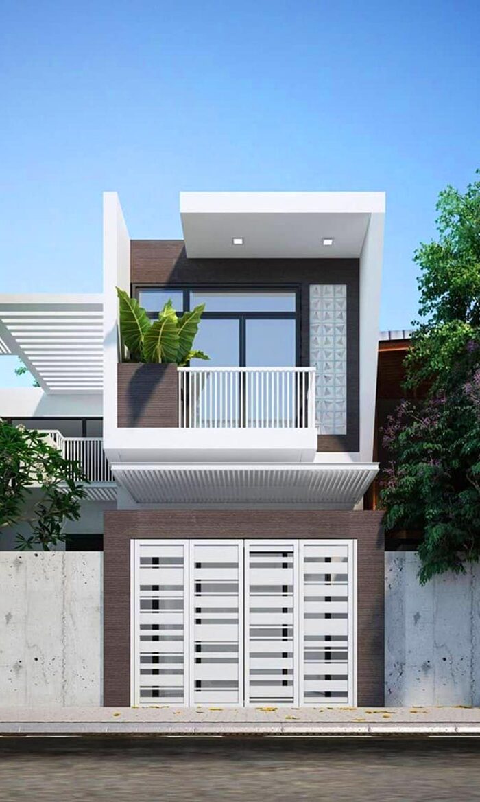 Thiết kế nhà ống 2 tầng 500 triệu
