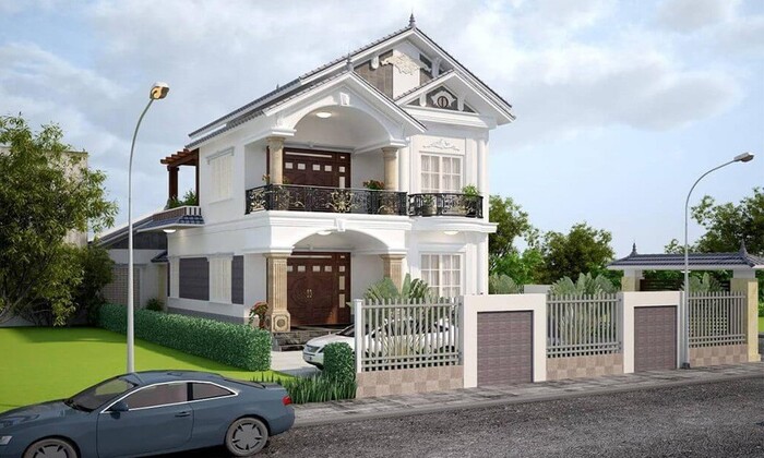 Mẫu nhà tầm 500 triệu thiết kế cổ điển