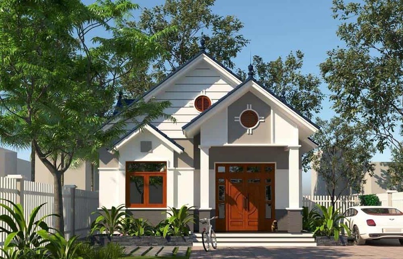 Mẫu nhà cấp 4 4 phòng ngủ 5x20m