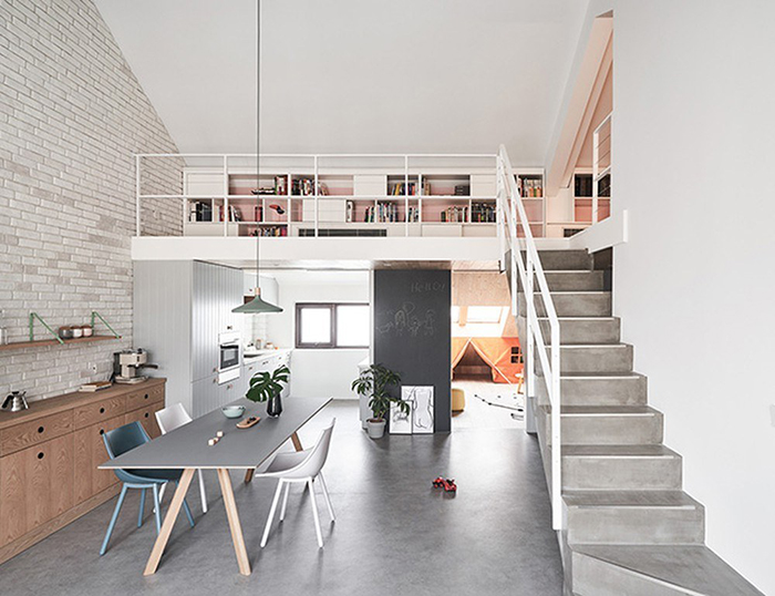 Mẫu nhà cấp 4 50m2 có gác lửng đẹp 7