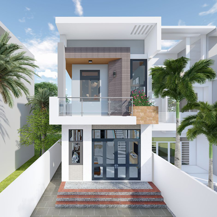 Mẫu nhà ống 30m2 2 tầng