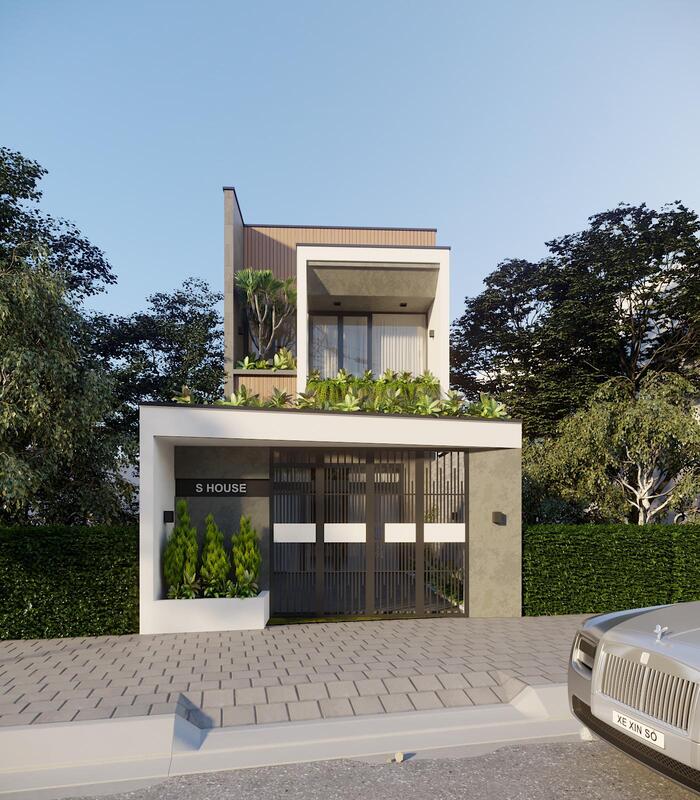 Mẫu nhà ống 2 tầng 5x20m 10