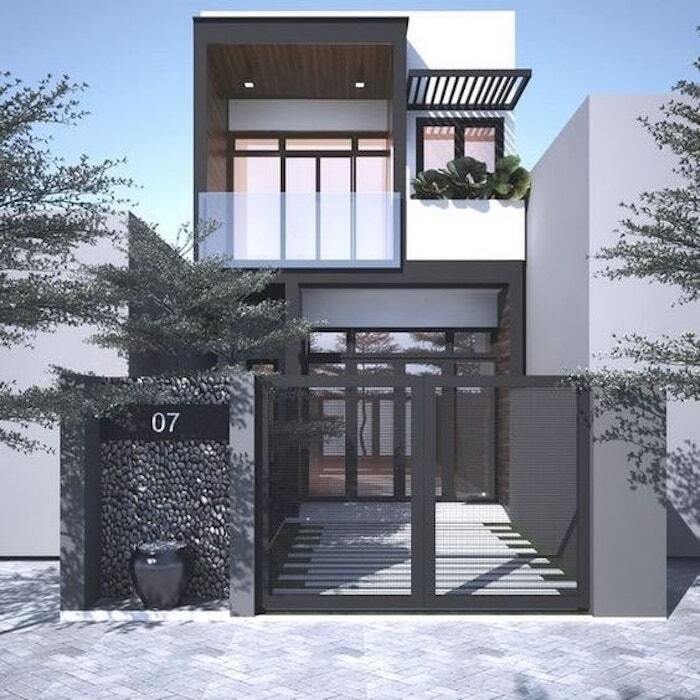 Mẫu nhà ống 2 tầng 5x20m 3