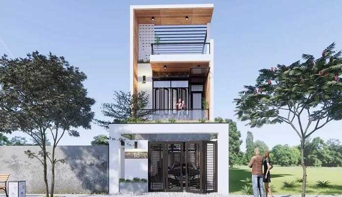 Mẫu nhà ống 2 tầng 5x20m 7
