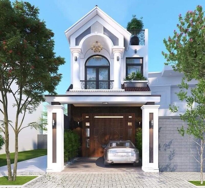 Mẫu nhà ống 2 tầng 5x20m 8