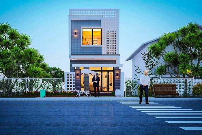 Mẫu nhà ống 2 tầng 5x20m 9