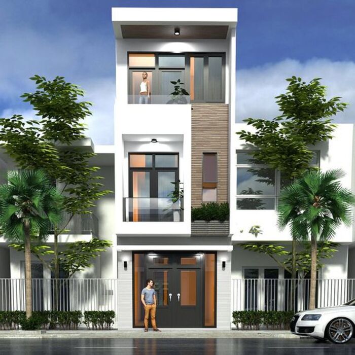 Mẫu nhà phố 5×20 3 tầng đơn giản
