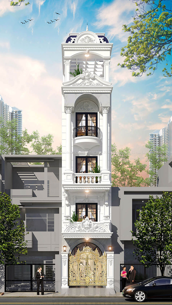 Mẫu nhà phố 3 tầng tân cổ điển 4