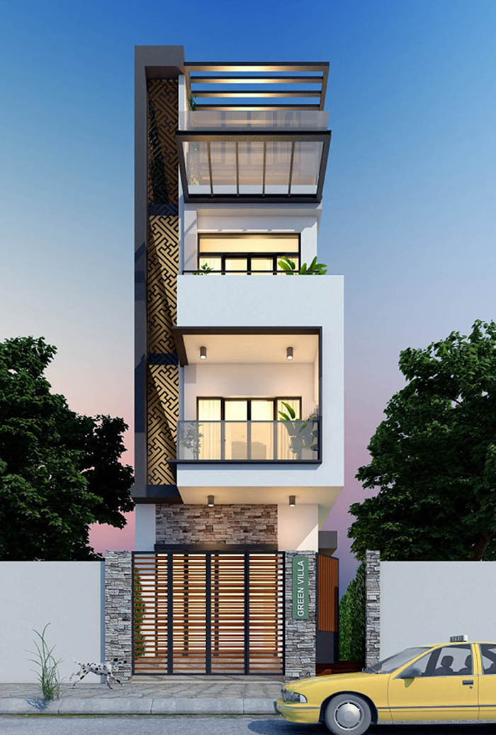 mẫu thiết kế nhà 5x12m đẹp 10