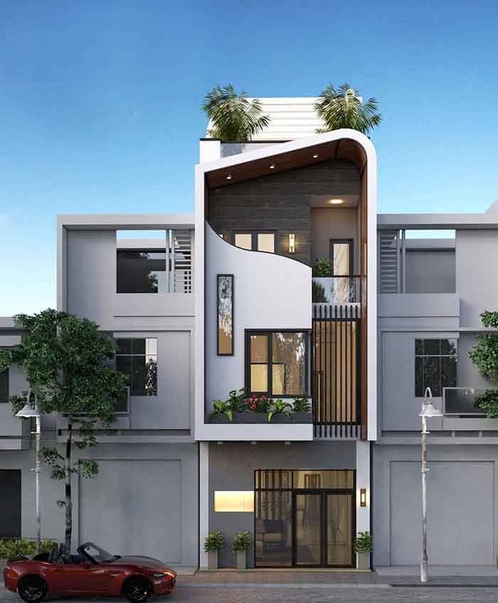 mẫu thiết kế nhà 5x12m đẹp 14