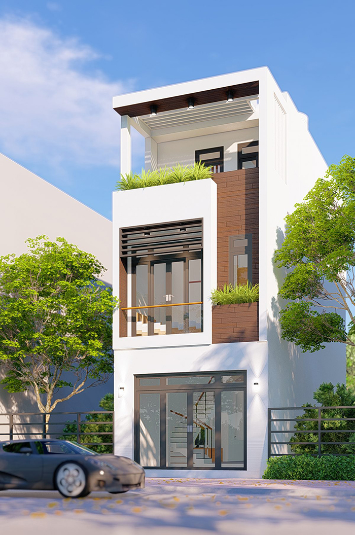 mẫu thiết kế nhà 5x12m đẹp 3