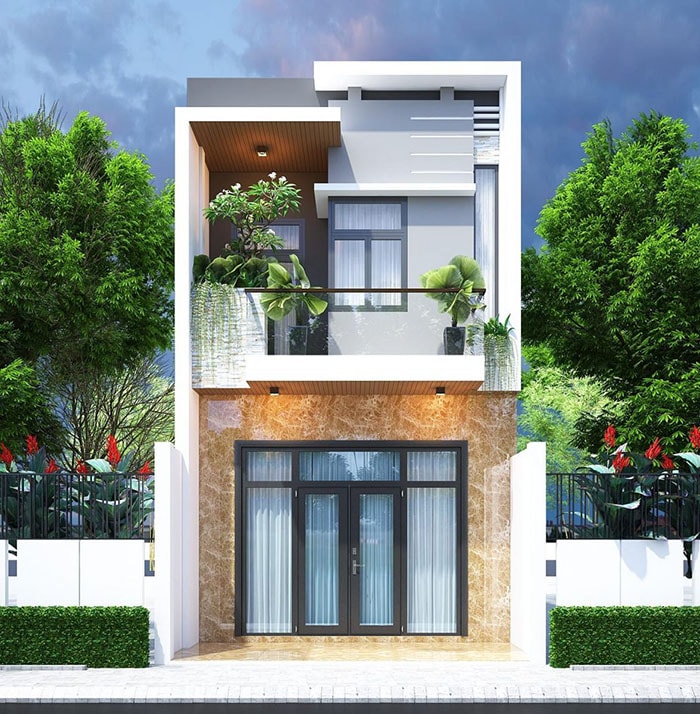 Mẫu thiết kế nhà 5x16m đẹp 2