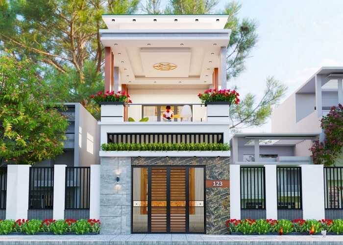 Mẫu thiết kế nhà 5x16m đẹp 8