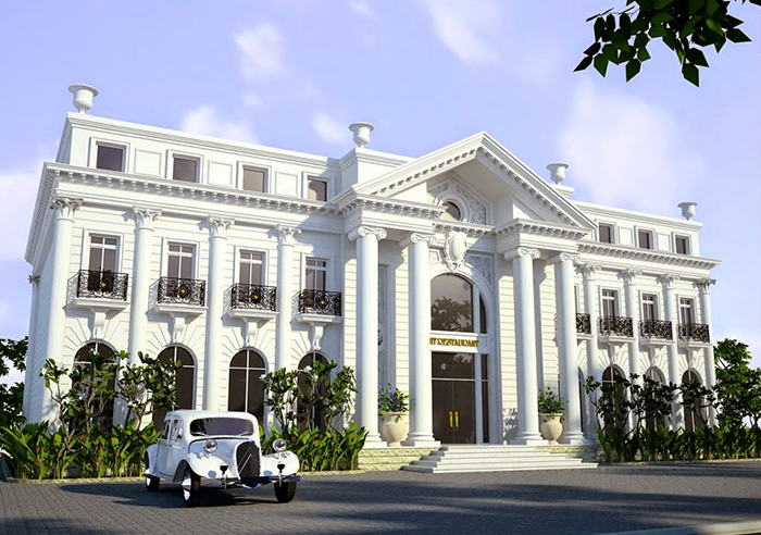 mẫu thiết kế nhà hàng tiệc cưới đẹp 8