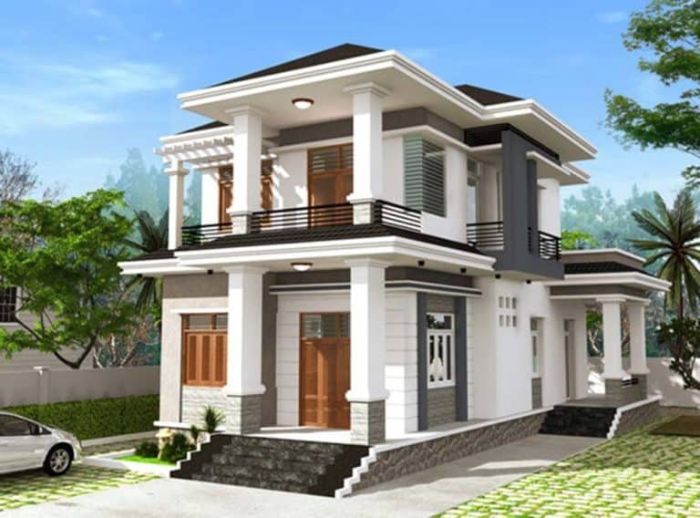 Mẫu thiết kế nhà rộng 8m 10