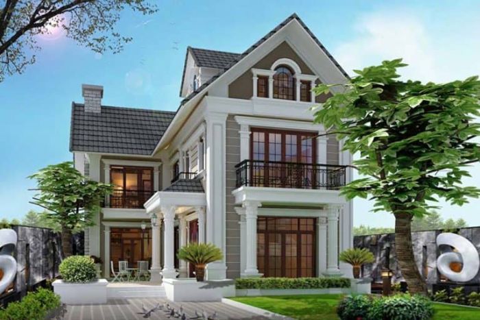 Mẫu thiết kế nhà rộng 8m 13