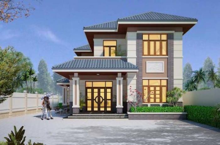 Mẫu thiết kế nhà rộng 8m 17