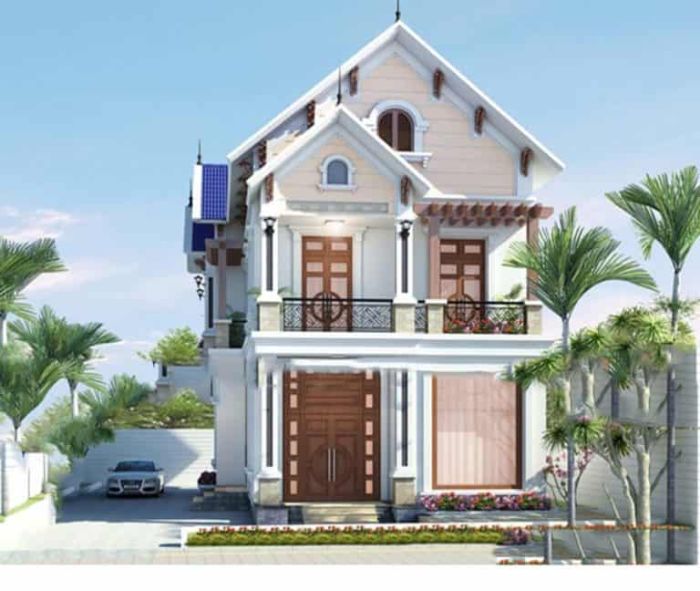 Mẫu thiết kế nhà rộng 8m 18