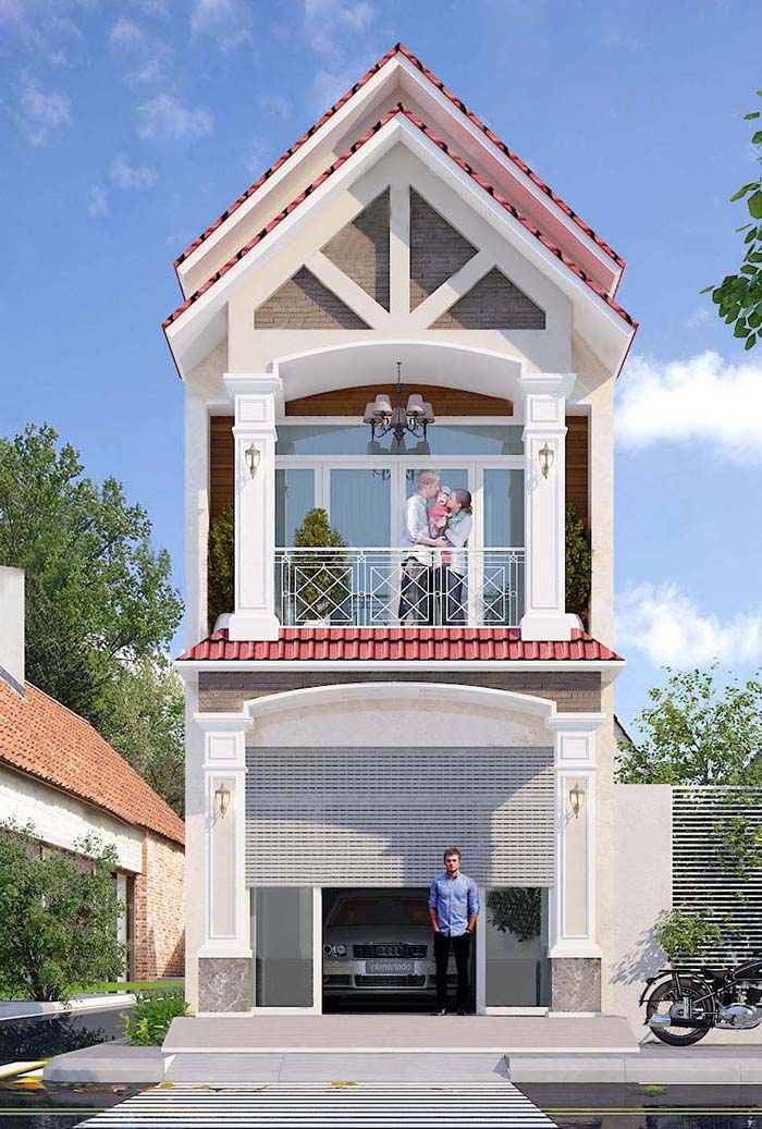 Nhà ống 2 tầng 4 phòng ngủ 1