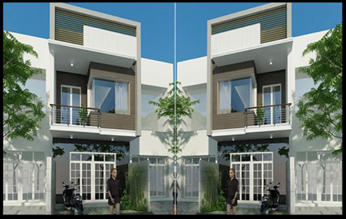 Thiết kế nhà 2 tầng 4x10 17