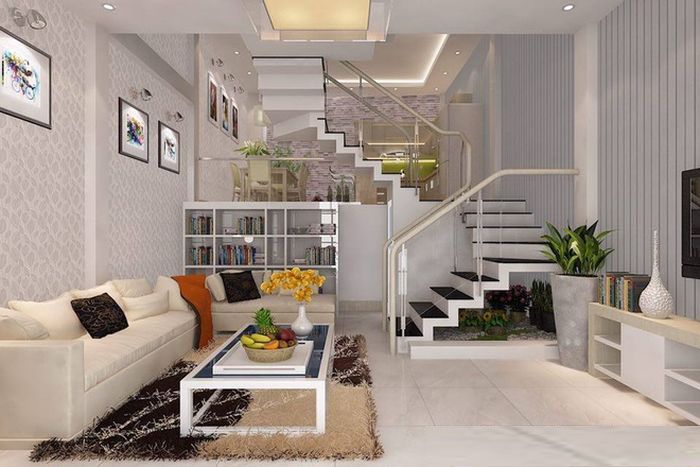 Thiết kế nhà 2 tầng 4x10 8