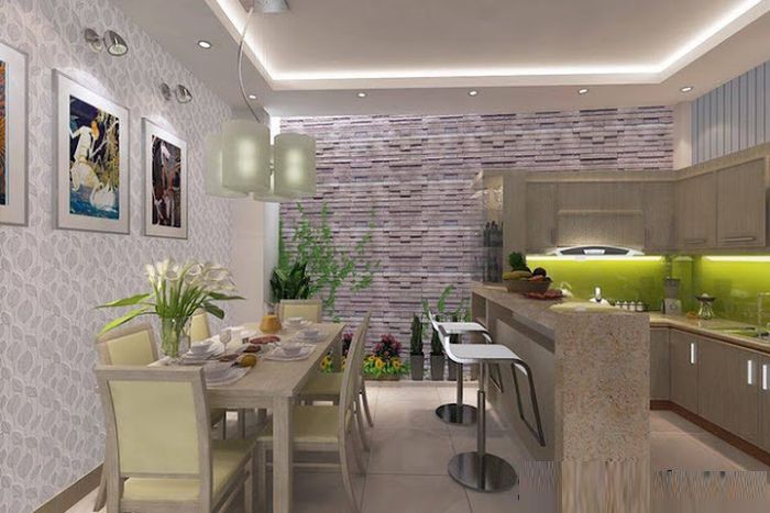 Thiết kế nhà 2 tầng 4x10 9