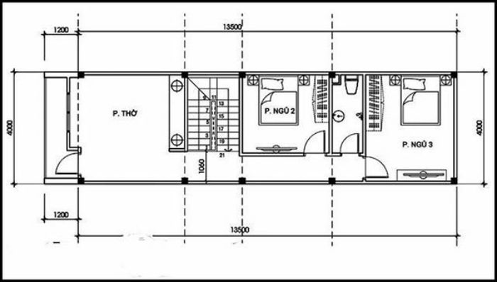 Thiết kế nhà 2 tầng 50m2-6