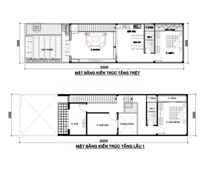 Thiết kế nhà 2 tầng 50m2-9