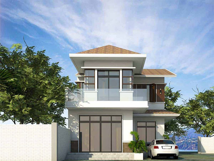 Thiết kế nhà 60m2 2 tầng 60m2 480 triệu