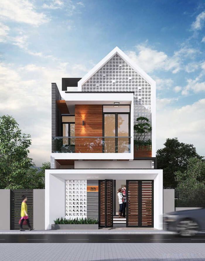 Thiết kế nhà 30m2 mặt tiền 3m có gác lửng