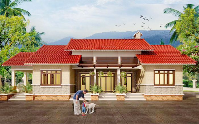 thiết kế nhà 3 gian đẹp 4