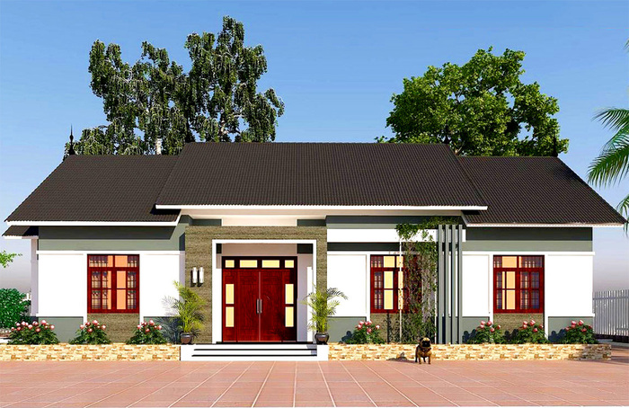 thiết kế nhà 3 gian đẹp 5