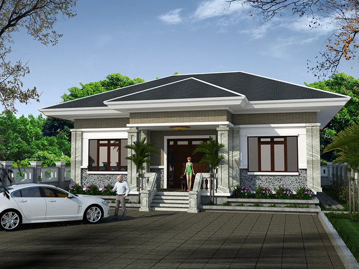 thiết kế nhà 3 gian đẹp 9