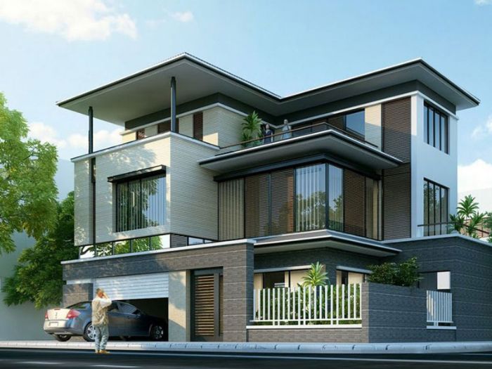 Thiết kế nhà bán hầm 5