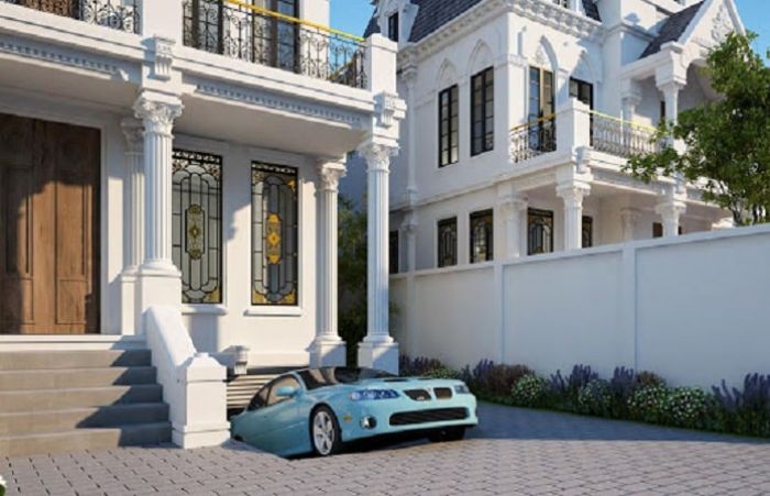 Thiết kế nhà bán hầm 8