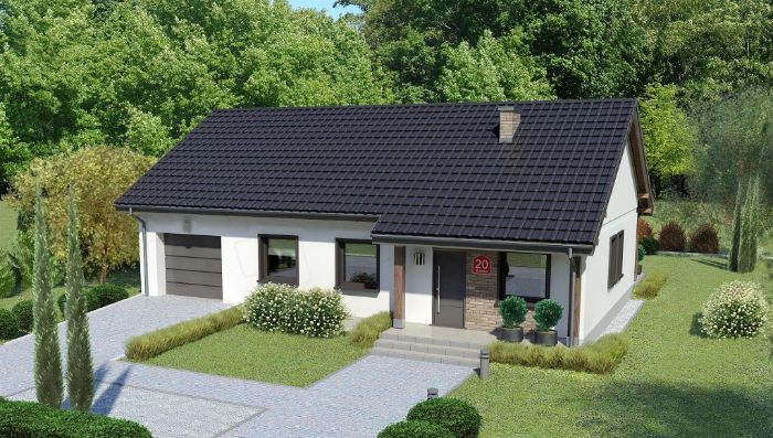 thiết kế nhà cấp 4 2 phòng ngủ 7