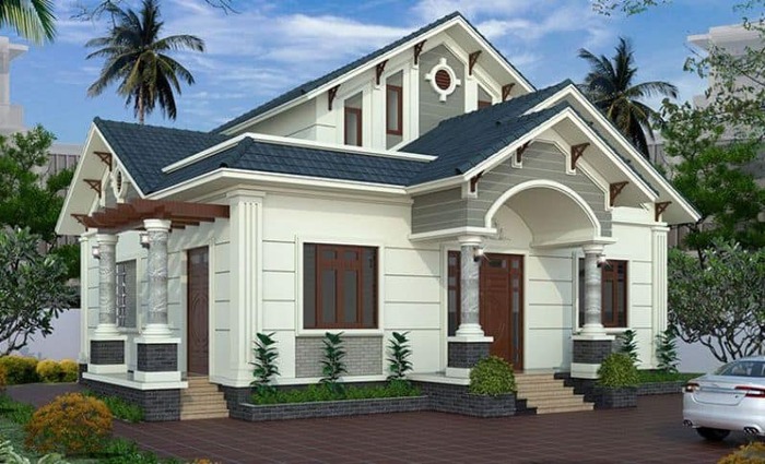 Thiết kế nhà cấp 4 diện tích 8x12m