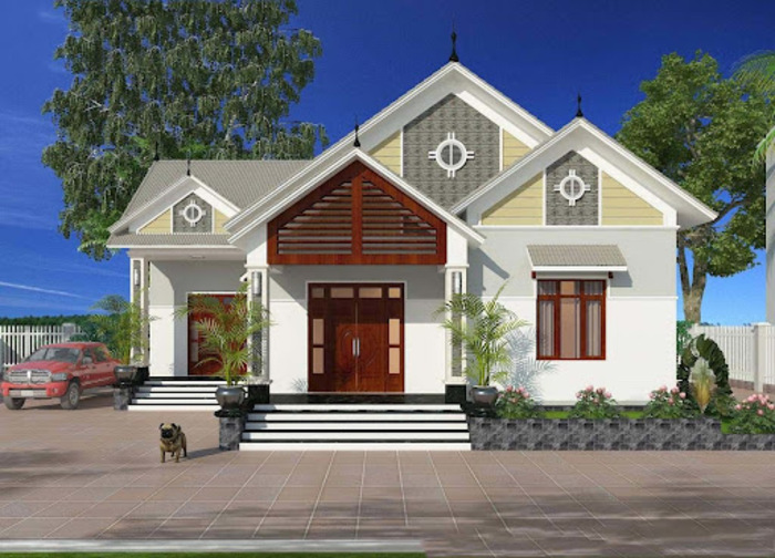 Thiết kế nhà cấp 4 8x14m