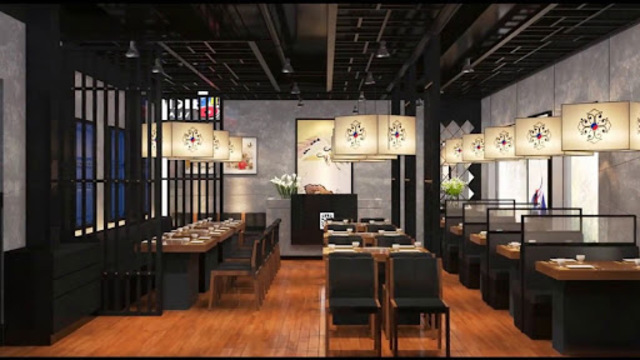 Thiết nhà hàng Hàn Quốc theo phong cách cổ điển