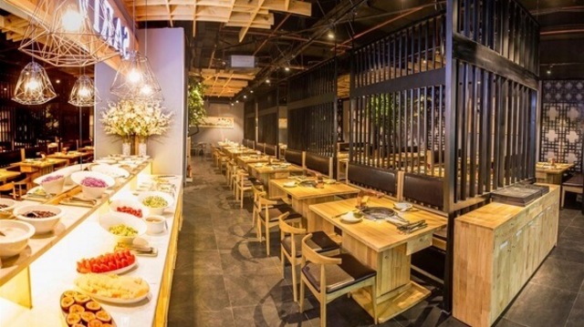 Thiết kế nhà hàng Hàn Quốc kiểu Buffet