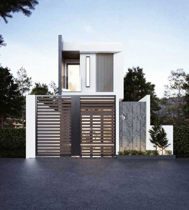 thiết kế nhà ống 2 tầng 5x18m 12