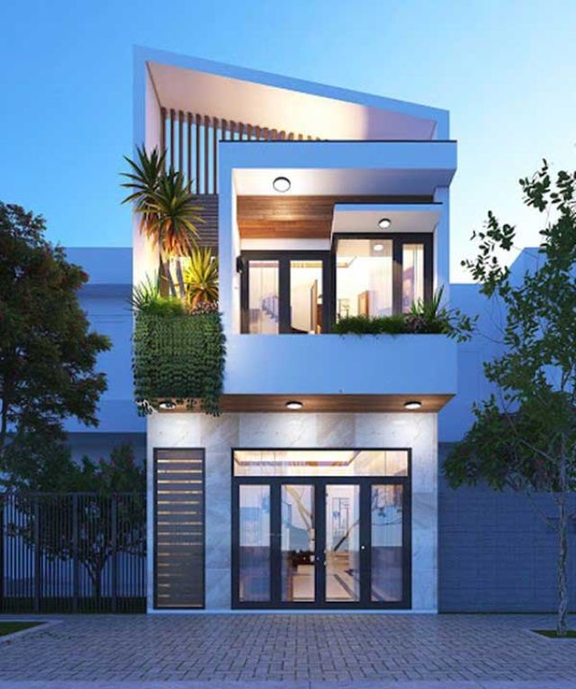 thiết kế nhà ống 2 tầng 5x18m 14