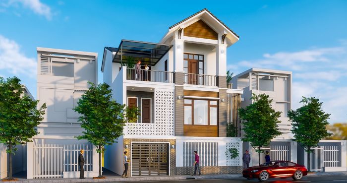 Thiết kế nhà ống 3 tầng 5x20-17