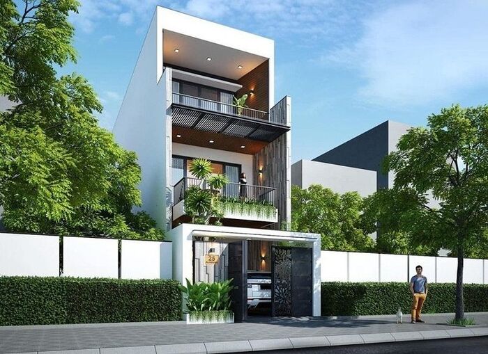 Thiết kế nhà phố 3 tầng 5×20m đẹp