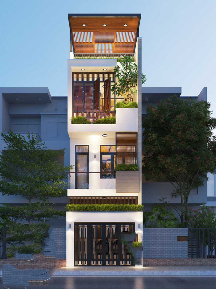 Thiết kế nhà phố 3 tầng 5×20 tại Đà Nẵng
